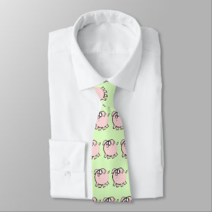 Cravate Funky 4 Cartoon Pig Année Zodiac Choisir la Cravat