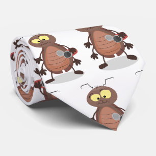 Cravate Funny cute cockroach cartoon character