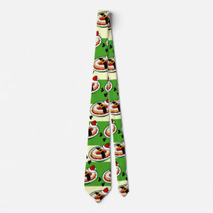 CRAVATE FUNNY HOLIDAY CHRISTMAS SANTA CLAUS S'EST EFFONDR