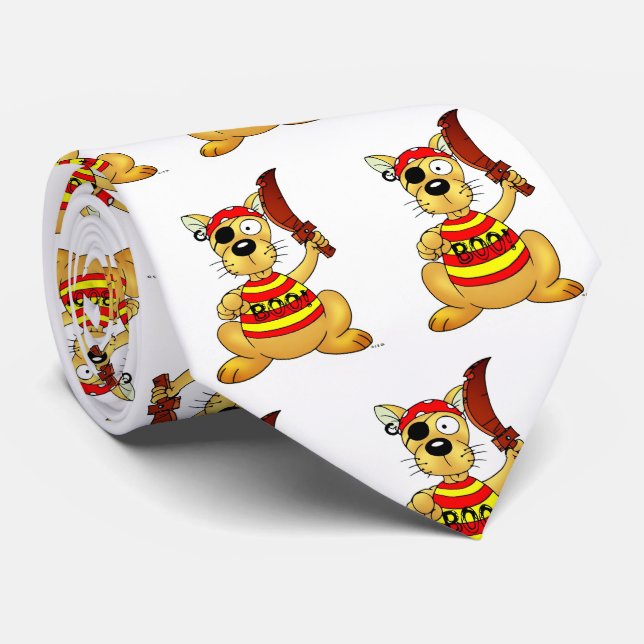 Cravate Funny Pirate Dog with Toy Sword (Roulé)