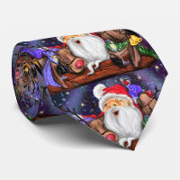 Funny Santa and Reindeer Party Christmas