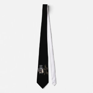 Cravate Funny Top Hat Monocle Sir Carlin Chien