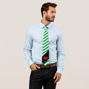 Cravate Galles Stripes Cravate, dragon business Wesh Flag