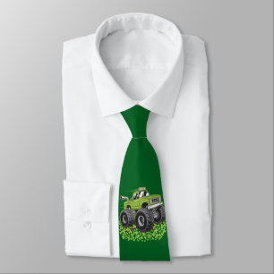 Cravate Garçon Saint-Patrick Enfant Chanceux Monster Truck