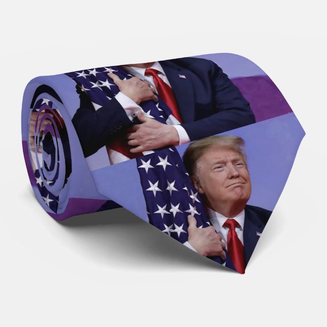 Cravate Garder l'Amérique grand Trump 2020 (Roulé)