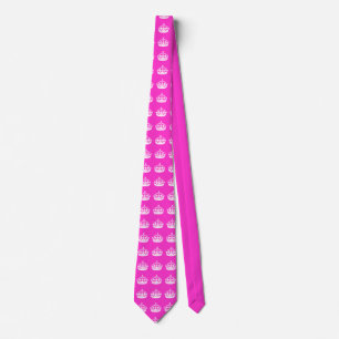 Cravate GARDEZ CALM CROWN sur Hot Pink Personnaliser This!