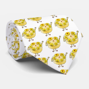 Cravate Gâteau Renversé à l'Ananas Drôle Art Mignon et Ori