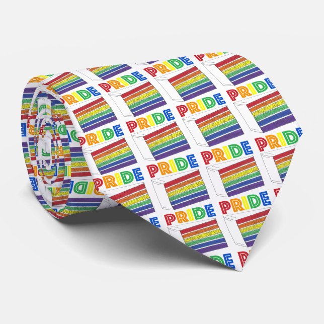 CRAVATE Gay pride de tranche de gâteau de la couch (Roulé)