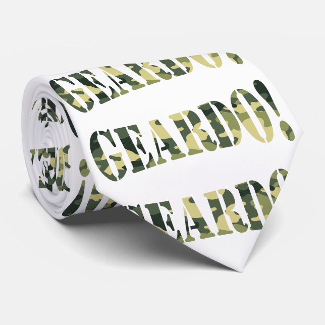 CRAVATE GEARDO ! CAMO / CAMOUFLAGE (Roulé)