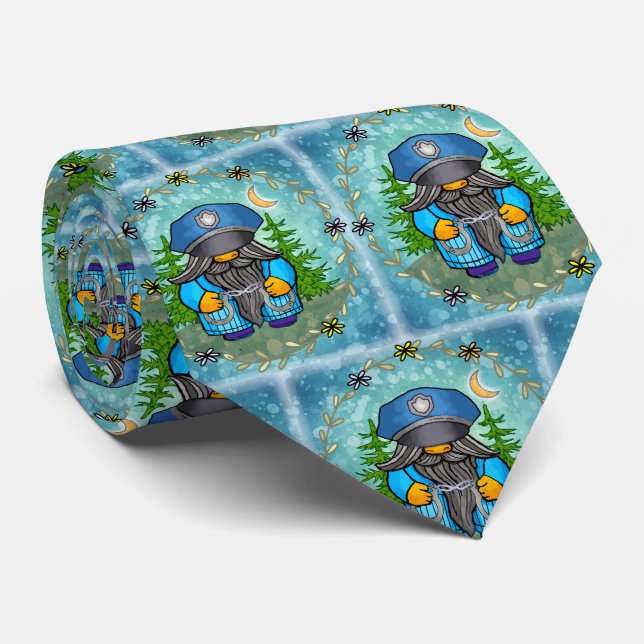 Cravate Génome policier (Roulé)