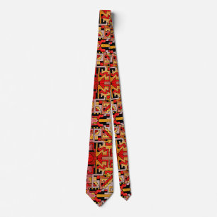 Cravate Géométhorique Tribal/Motif ethnique