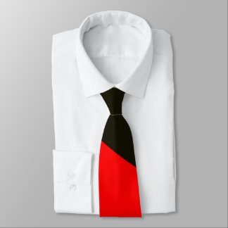 Cravate Géométrie Abstraite rouge et noire