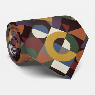 Cravate Géométrie de couleur Bauhaus