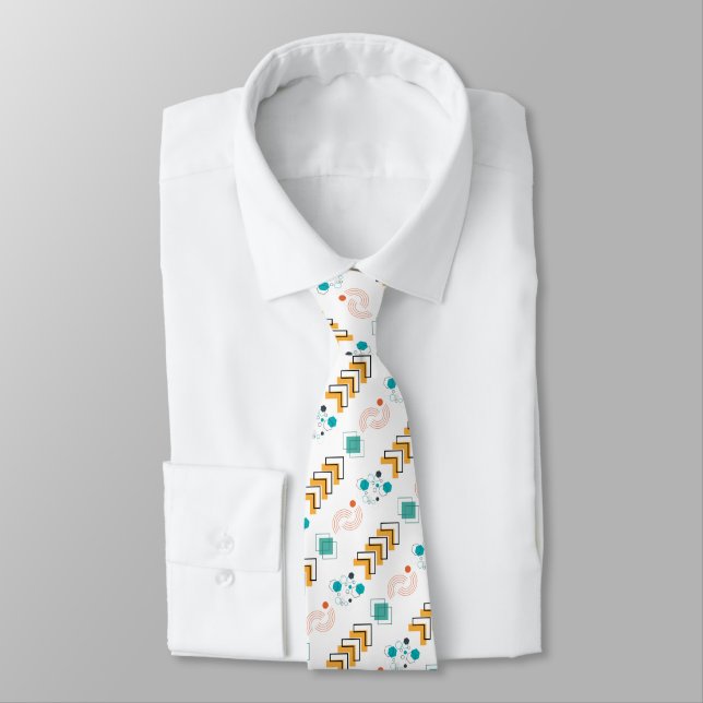 Cravate géométrique Medley pour hommes - Gras & Mo (Attaché)
