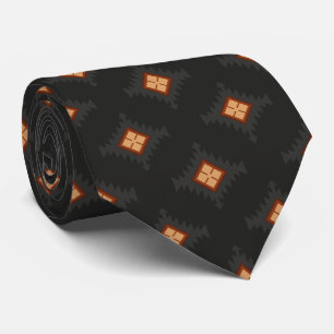 Cravate Géométrique noire