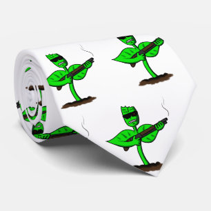 Cravate Germinator cyborg plante dessin humoristique