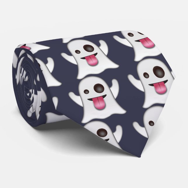 Cravate ghost_emoji (Roulé)