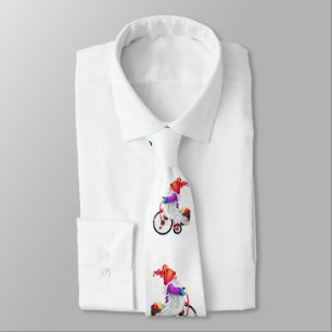 Cravate Gnome drôle avec vélo et cadeaux - Joyeux Noël