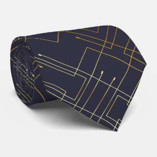 Cravate Gold Abstrait