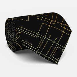 Cravate Gold Abstrait