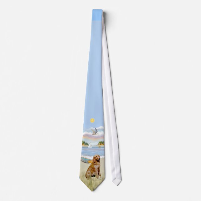 Cravate Golden Retriever 1 - Rowboat (JF) (Devant)