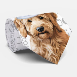 Cravate Goldendoodle Funny Woof Amoureux des chiens de Noë