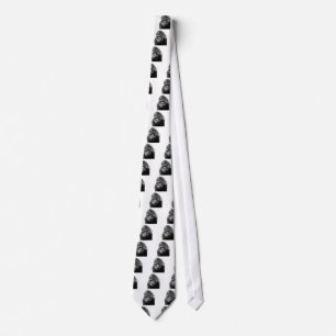 Cravate Gorille noire blanche
