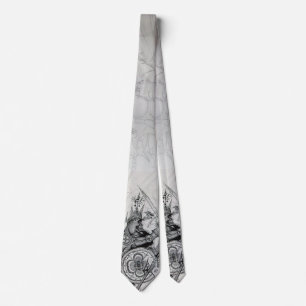 Cravate GOTHIC WARRIORS Barbarian Knights Black White