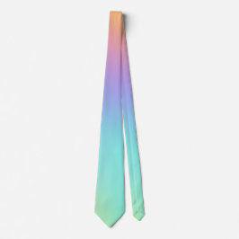 Cravate Gradient arc-en-ciel Pastel Freeform