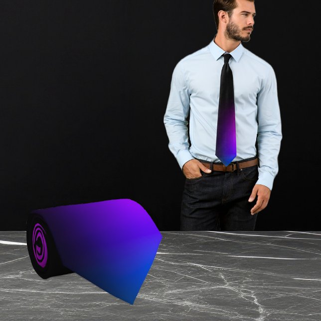 Cravate Gradient violet noir (Créateur téléchargé)
