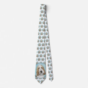 Cravate Grand Basset Griffon Vendeen - Art Chien original