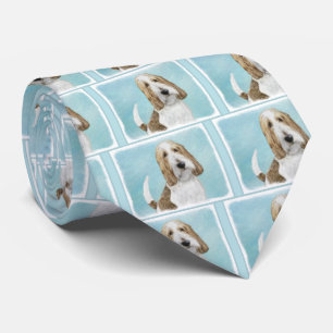 Cravate Grand Basset Griffon Vendeen - Art Chien original