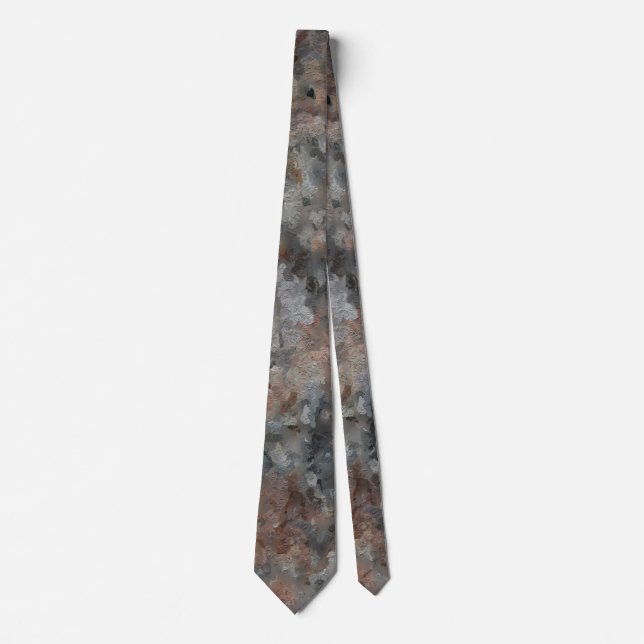 Cravate Granite gris (Devant)