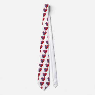 Cravate Graphique Patriotic Heart