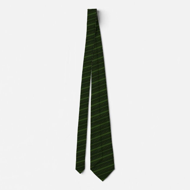 Cravate Gratté vert et noir (Dos)