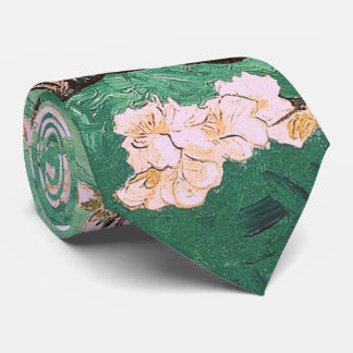Cravate Green Van Gogh Almond Blossoms