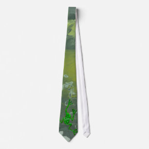 Cravate GRENOUILLE VERTE par SHARON SHARPE