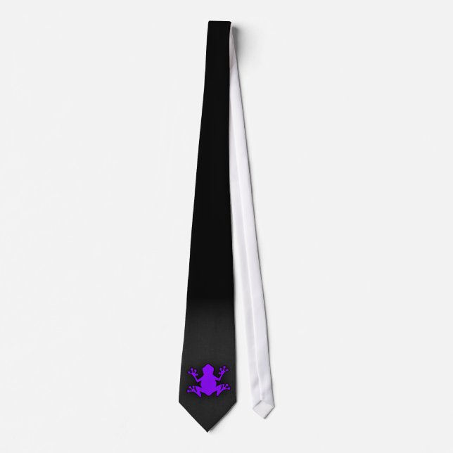 Cravate Grenouille violette violette (Devant)