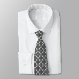 Cravate Grey White Gold