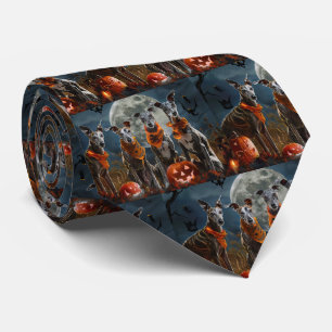 Cravate Greyhound Halloween Éffrayant