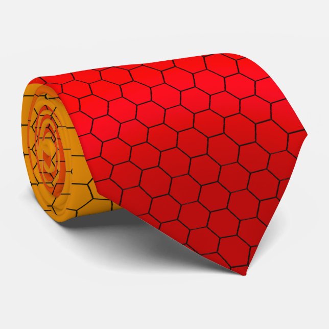 Cravate Grille Hexadécimale (Roulé)