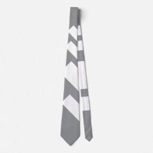 Cravate Gris diagonale large
