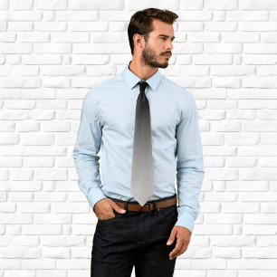 Cravate Gris moderne noir et argent