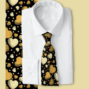 Cravate Gritty Love coeur or