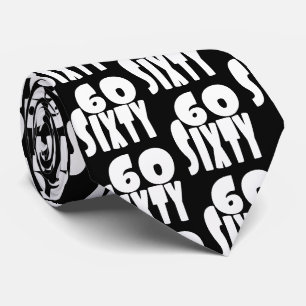 Cravate Gros 60 en grand lettrage 60e anniversaire