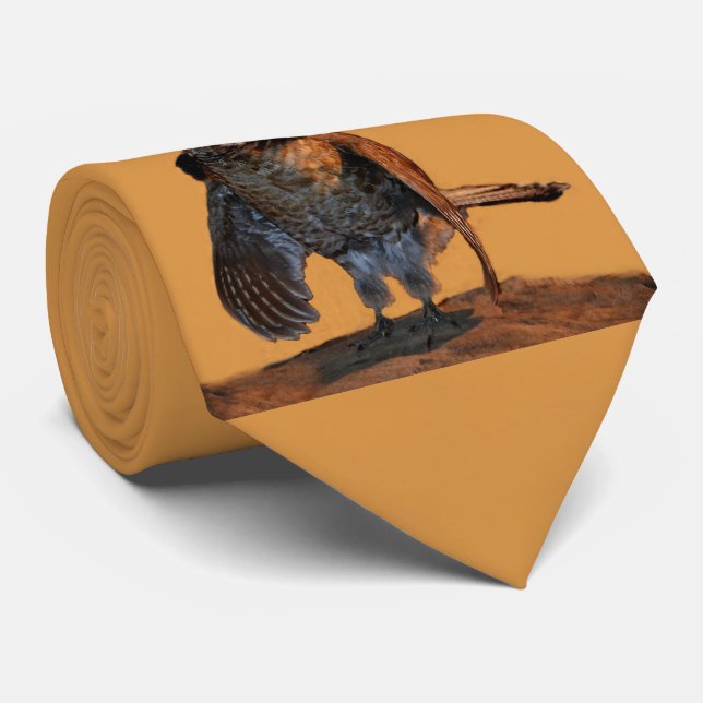 Cravate Grouse de Ruffed (Pennsylvanie) (Roulé)