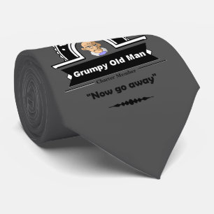 Cravate Grumpy Old Man Club Amusant "Over the Hill" Annive