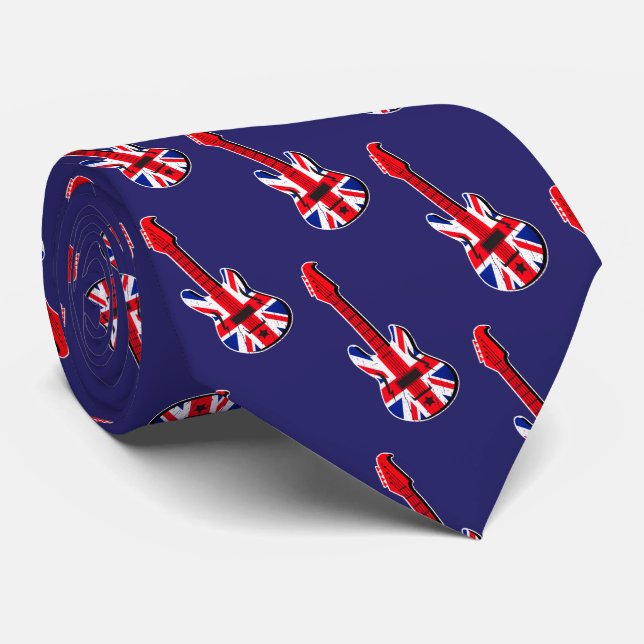 Cravate Guitare britannique (Roulé)