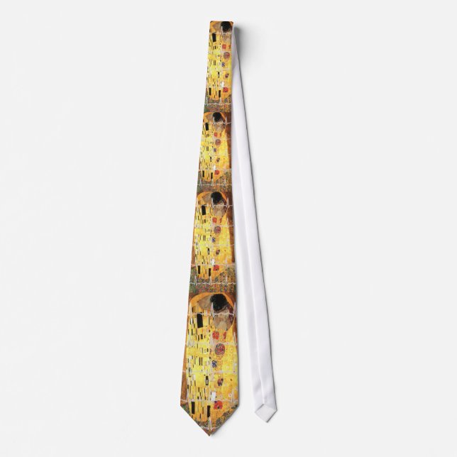 Cravate Gustav Klimt de cardiologue "le baiser " (Devant)