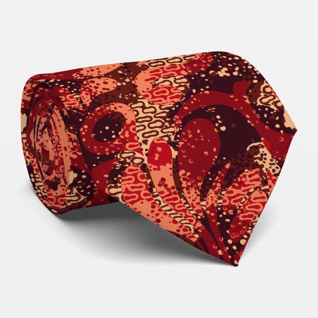 Cravate Haight Ashbury Psychédélique à deux côtés (Roulé)